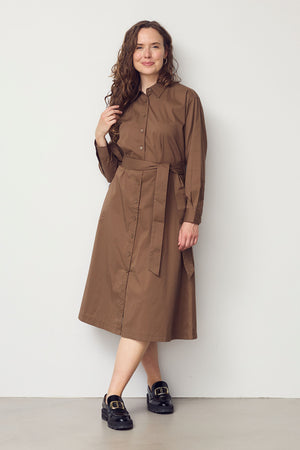 I SAY Sigga Shirt Dress Dresses 391 Cafe Latte