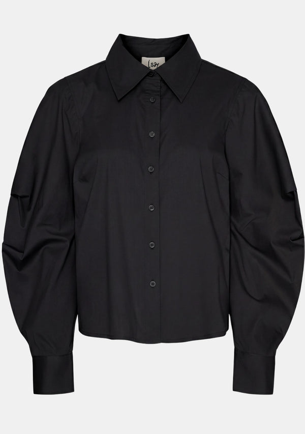 I SAY Sigga Sleeve Shirt Shirts 900 Black