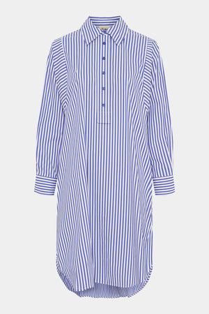 I SAY Sigga Striped Dress Dresses N17 Jeans Blue Stripe