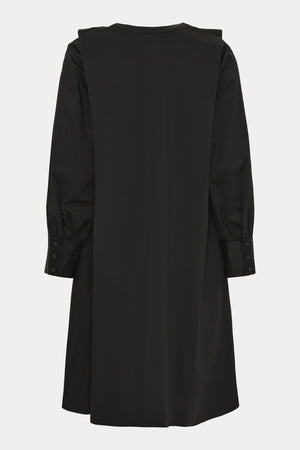 I SAY Sigga V-Flounce Dress Dresses 900 Black