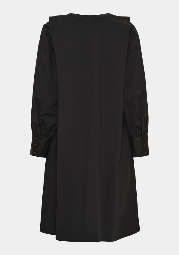 I SAY Sigga V-Flounce Dress Dresses 900 Black