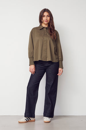 I SAY Sigga Wide Shirt Shirts 885 Khaki