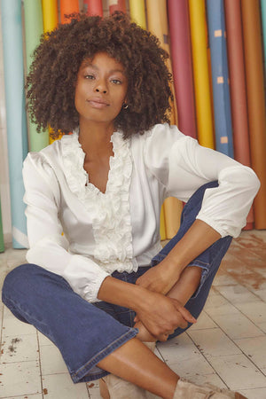 I SAY Steff Blouse Blouses 101 Broken White