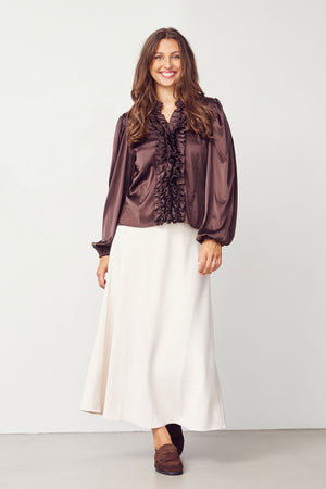 I SAY Steff Blouse Blouses 356 Dark brown
