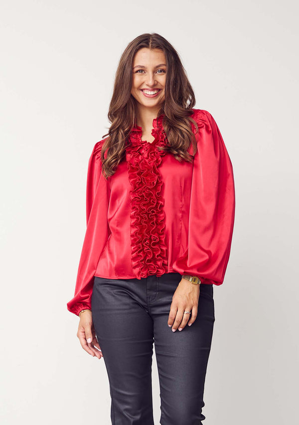I SAY Steff Blouse Blouses 404 Red