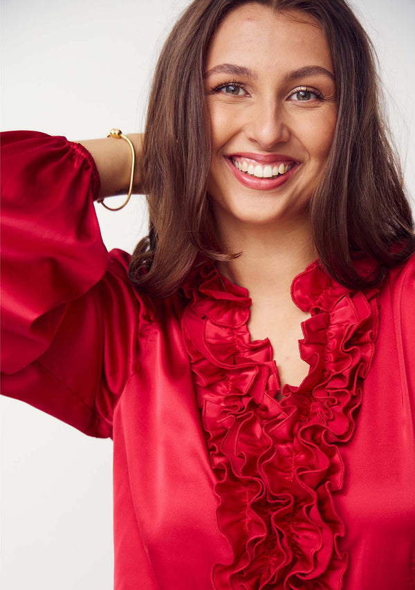 I SAY Steff Blouse Blouses 404 Red