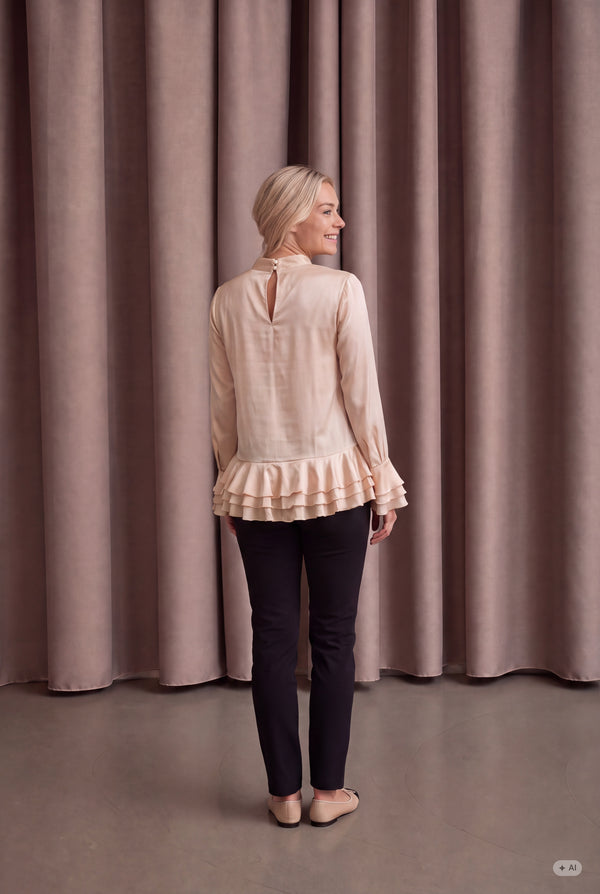 I SAY Steff Deco Blouse Blouses 146 Cream