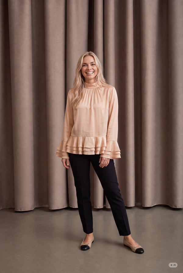 I SAY Steff Deco Blouse Blouses 146 Cream