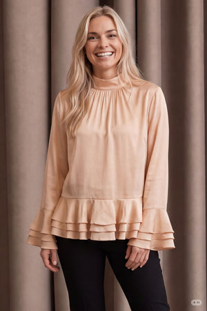 I SAY Steff Deco Blouse Blouses 146 Cream