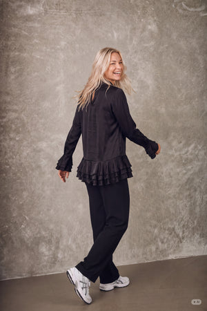 I SAY Steff Deco Blouse Blouses 900 Black