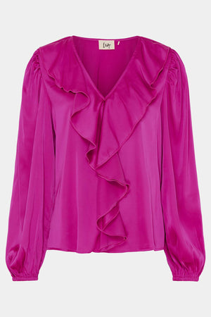 I SAY Steff Flounce Blouse Blouses 544 Autumn Pink