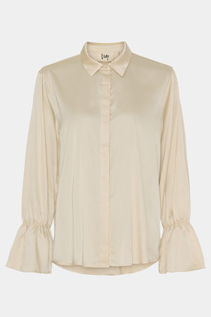 I SAY Steff Flounce Shirt Shirts 112 Sand