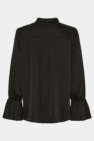 I SAY Steff Flounce Shirt Shirts 900 Black