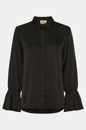 I SAY Steff Flounce Shirt Shirts 900 Black