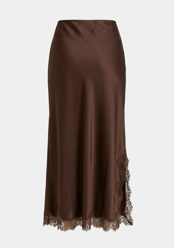 I SAY Steff Lace Skirt Skirts 356 Dark brown