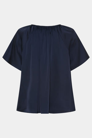 I SAY 	Steff s/s Blouse Blouses 640 Navy