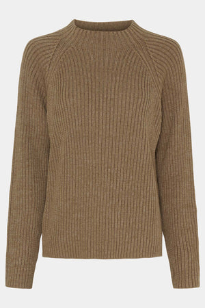 I SAY Tine Highneck Pullover Knitwear 102 Camel