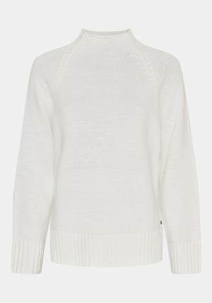 I SAY Tine Slit Pullover Knitwear 101 Broken White