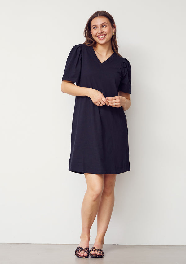 I SAY Tinni V-Neck Dress Dresses 900 Black