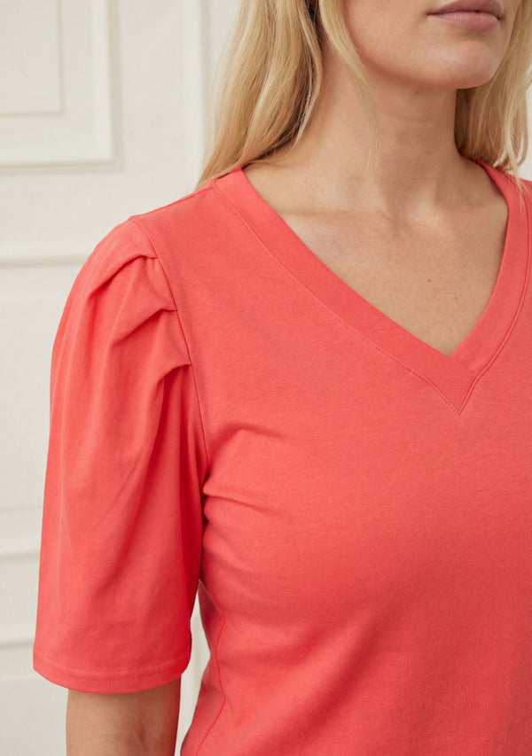 I SAY Tinni V-Neck T-Shirt T-Shirts 431 Raspberry