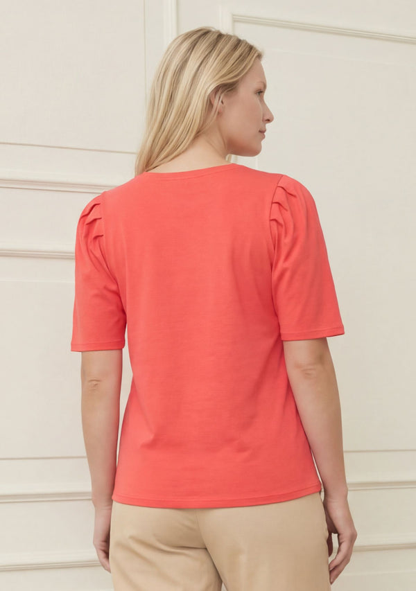 I SAY Tinni V-Neck T-Shirt T-Shirts 431 Raspberry