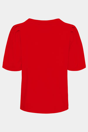 I SAY Tinni V-Neck T-Shirt T-Shirts 432 Fresh Red
