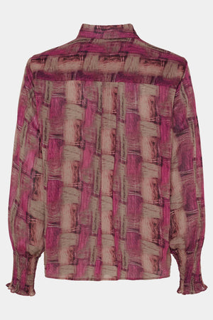I SAY Vibse Shirt Shirts N04 Potato/Cerise Flow
