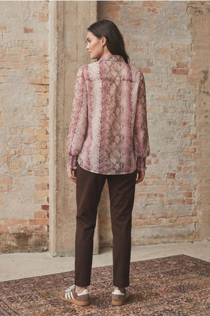 I SAY Vibse Shirt Shirts N86 Rose Snake