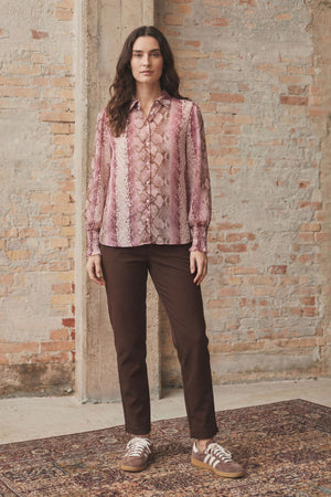 I SAY Vibse Shirt Shirts N86 Rose Snake