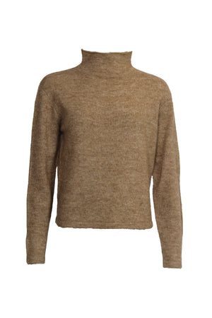 I SAY Vilda Highneck Pullover Knitwear 191 Deep Gold Melange