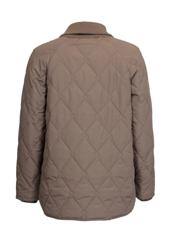 I SAY Diddi Quilted Jacket Outerwear 971 Mole
