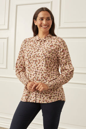 I SAY Gyta Smock Blouse Blouses 046 Autumn Flower
