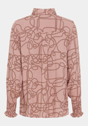 I SAY Gyta Smock Blouse Blouses K96 Rope Print