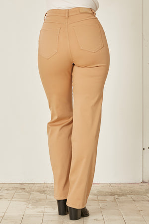I SAY  Isay Long Straight Pant Pants 102 Camel