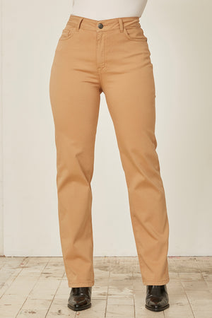 I SAY  Isay Long Straight Pant Pants 102 Camel