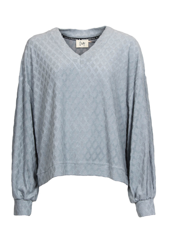 I SAY Rie Sweat Pullover Blouses 612 Powder Blue
