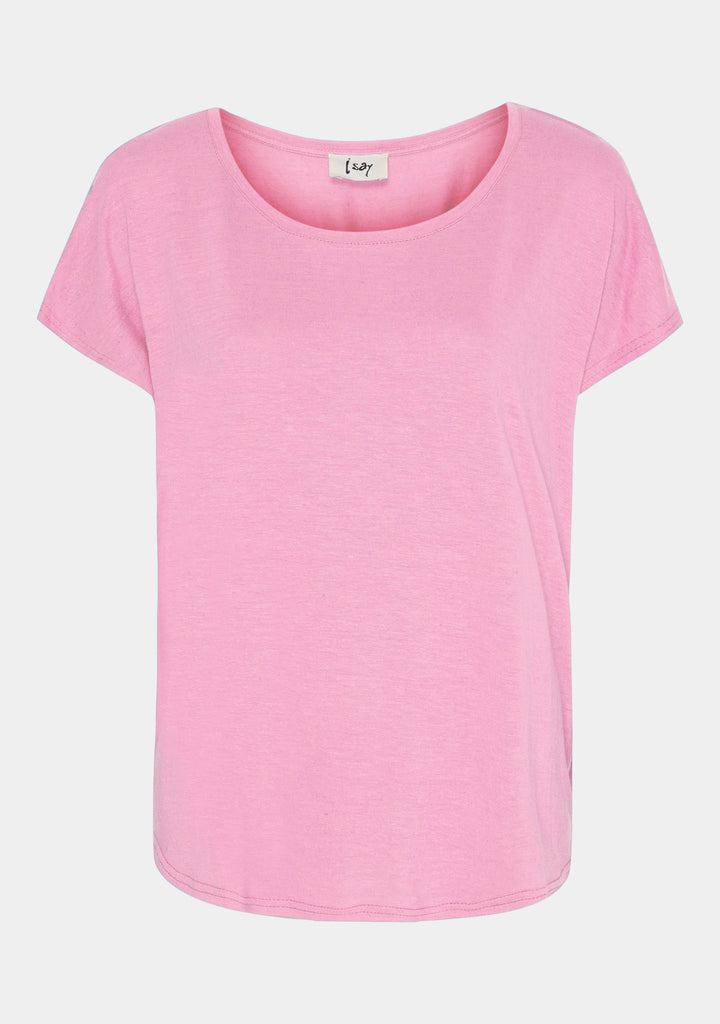 I SAY Tess O-Neck T-Shirt T-Shirts 516 Pink